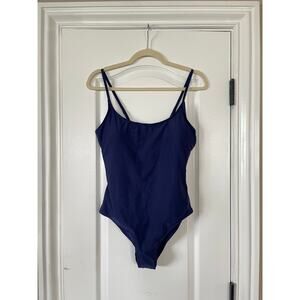 Blue One Piece Ladies Swimsuit Swimwear Large